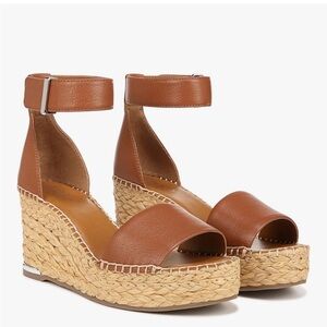 Franco Sarto Tan Wedge Sandals
